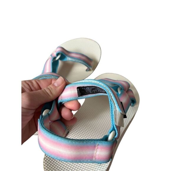 TEVA SANDALS UNIVERSAL GRADIATE WHITE PINK Blue size 7 - Picture 5 of 8